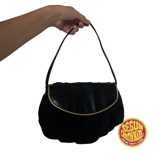 Y2K Small Vintage Black Shoulder Bag