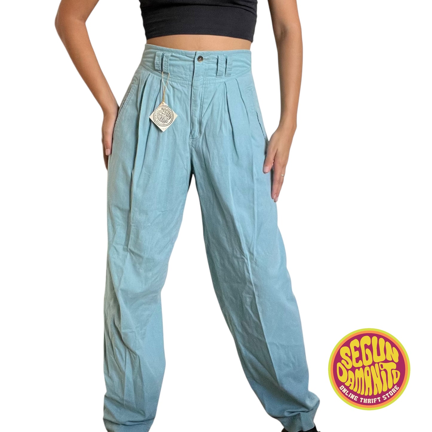 Liz Claiborne Blue High Waist 90’s Vintage Pants