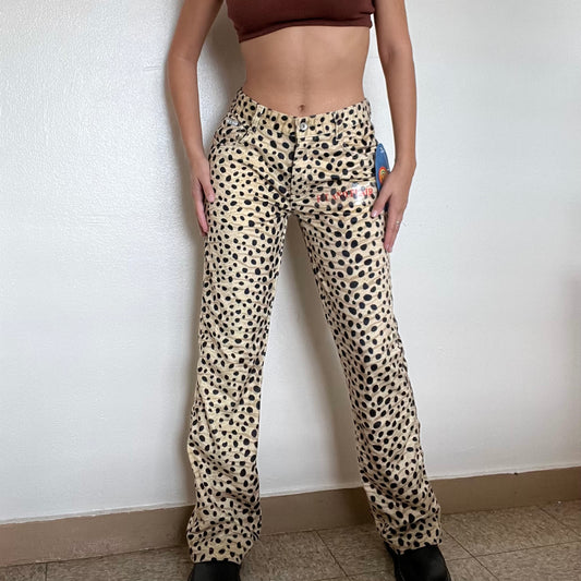 90’s Vintage Animal Print Mid Rise Pants 🐆