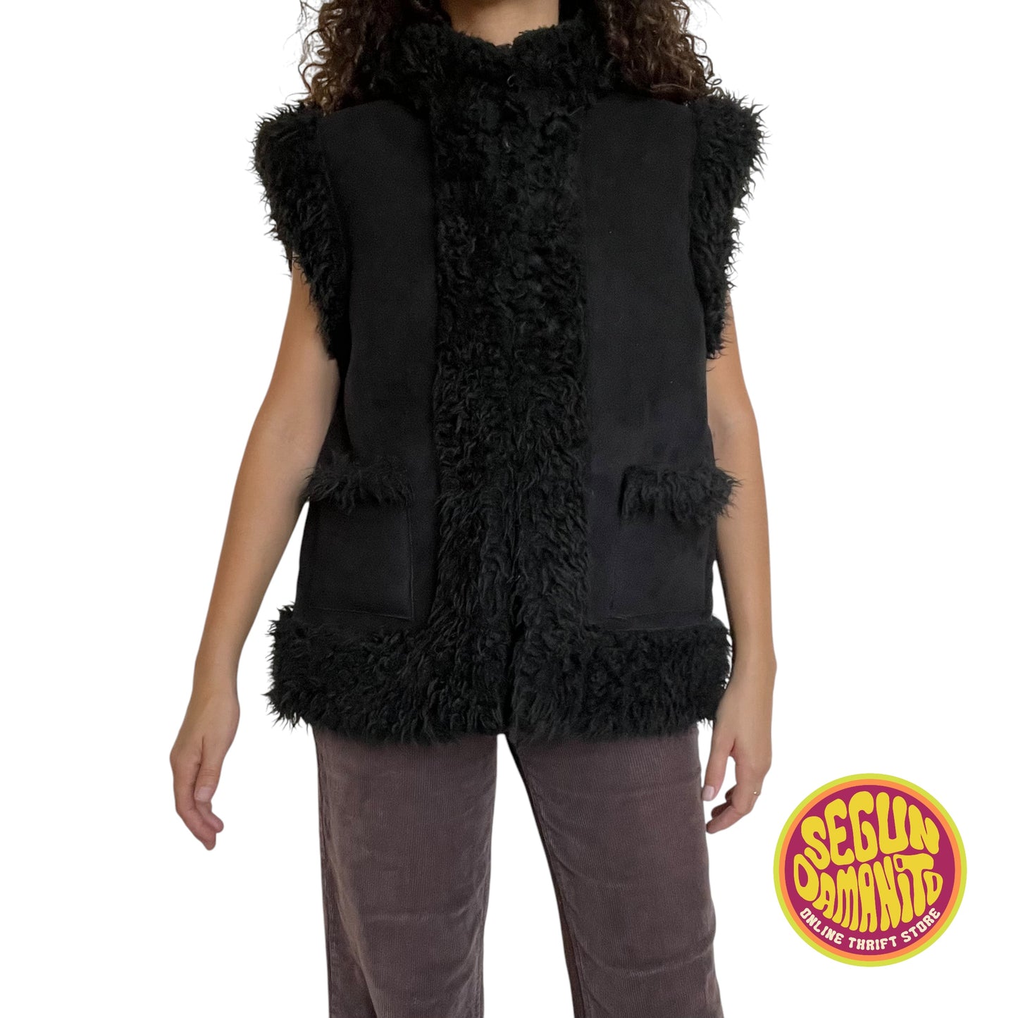 Reversible 90’s Vintage Faux Fur Vest