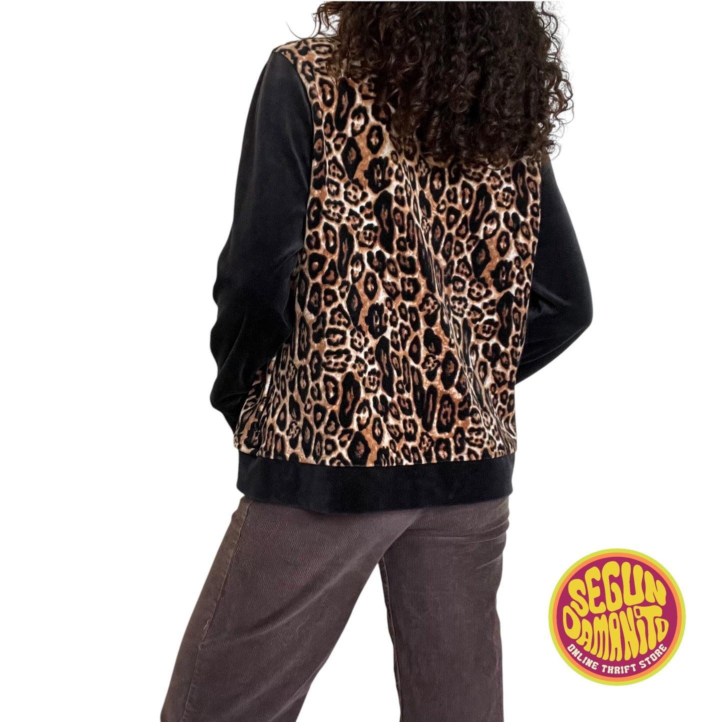 Animal Print Faux Fur 90’s Vintage Jacket