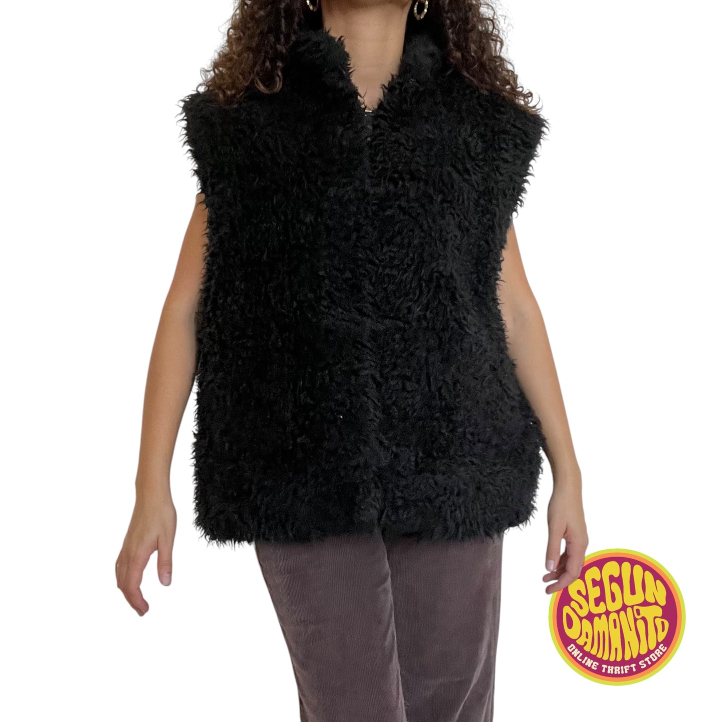 Reversible 90’s Vintage Faux Fur Vest